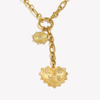Golden Heart Locket Necklace