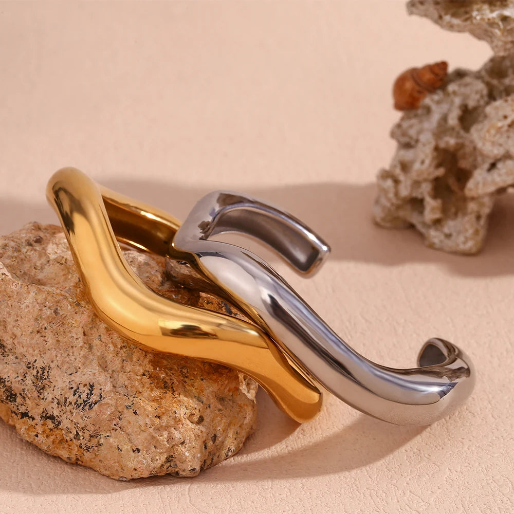 Wave Cuff Bangle