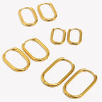 U Shaped Hoop Earrings