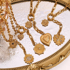 Golden Heart Locket Necklace