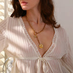 Golden Heart Locket Necklace