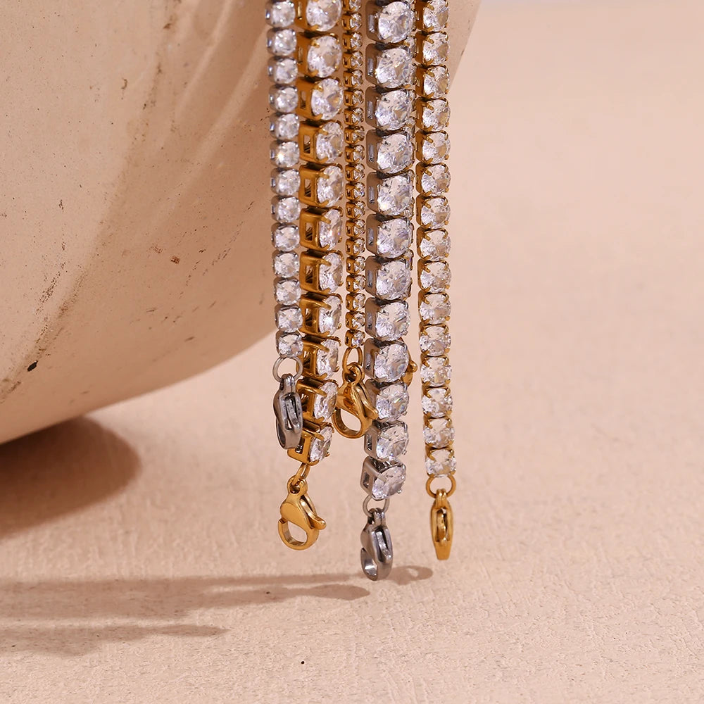 18K Gold Plated Tennis Bracelet
