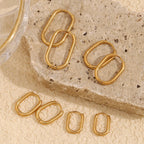 U Shaped Hoop Earrings