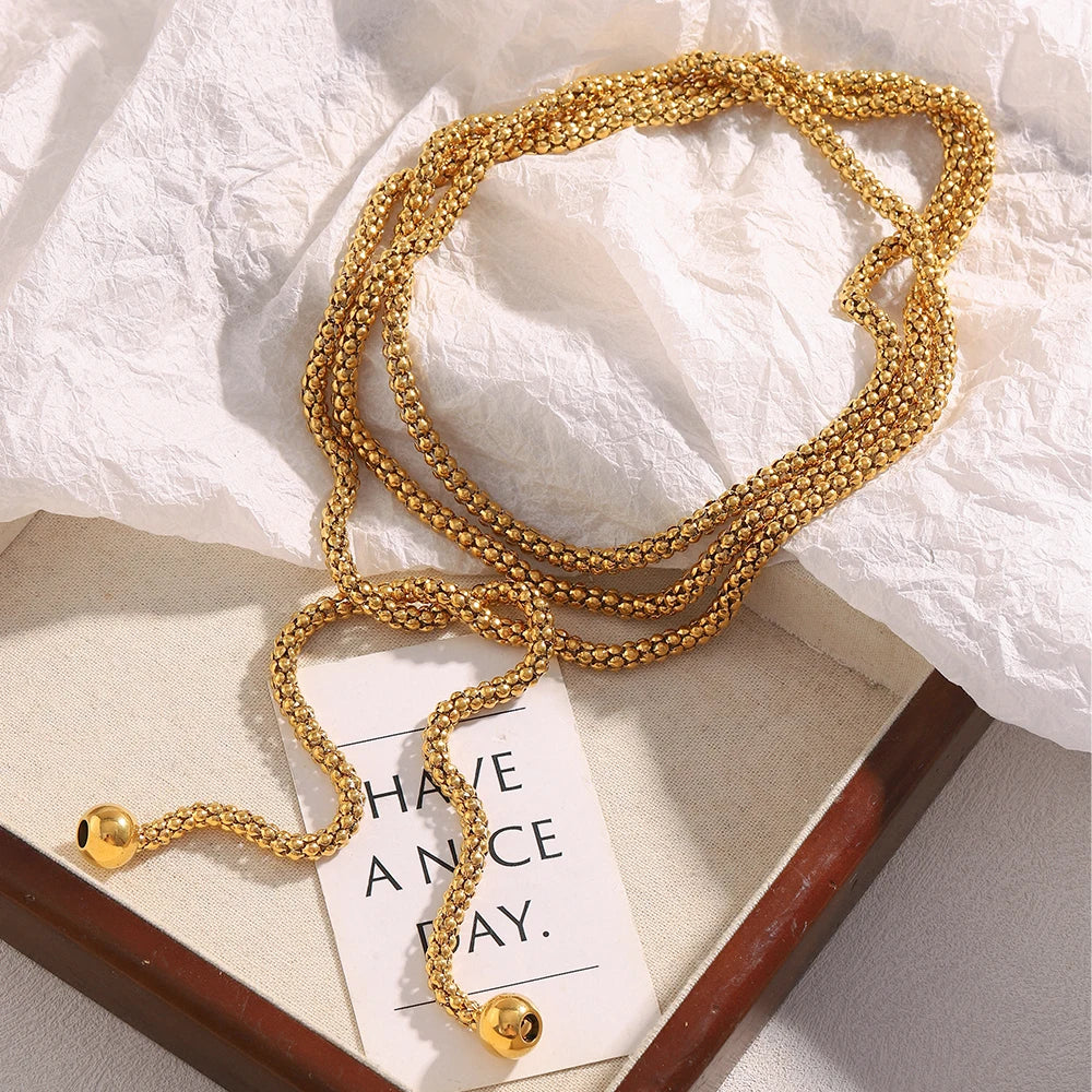 The Golden Lariat Choker