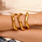 Wave Cuff Bangle