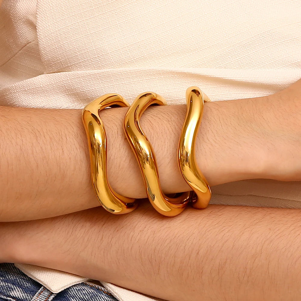 Wave Cuff Bangle