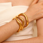 Wave Cuff Bangle