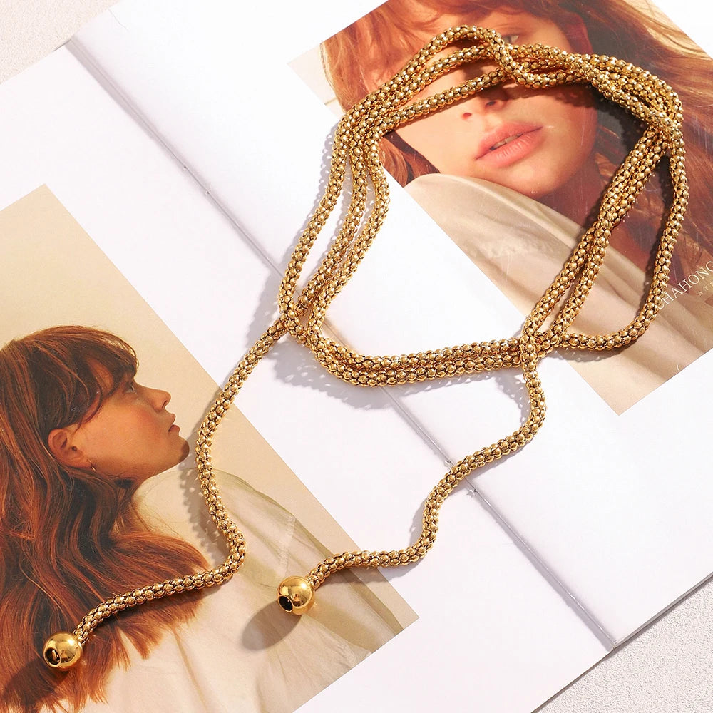 The Golden Lariat Choker