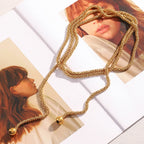 The Golden Lariat Choker
