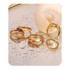 Marquise 18k gold signet ring