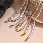18K Gold Plated Tennis Bracelet