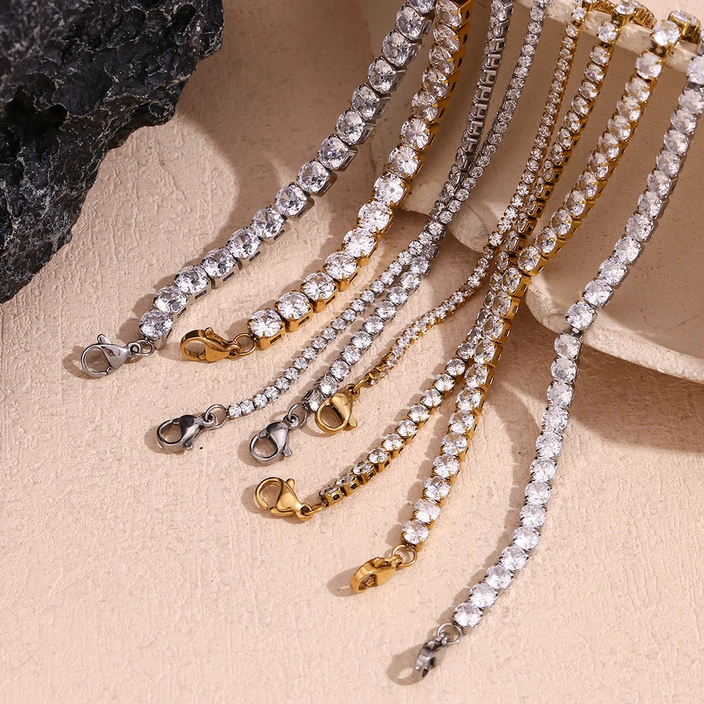 18K Gold Plated Tennis Bracelet