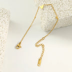Gold Heart Charm Bracelet