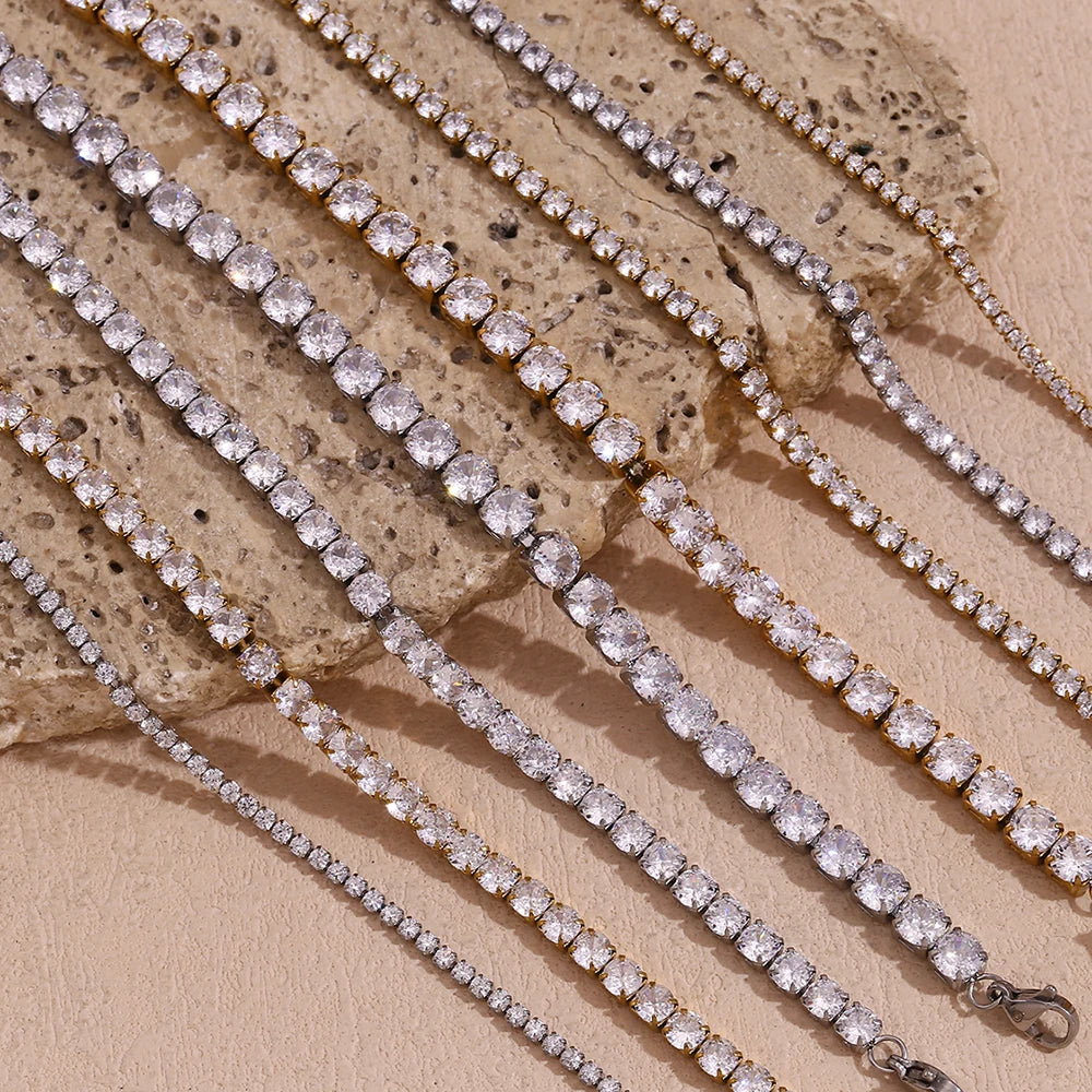 18K Gold Plated Tennis Bracelet