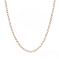 Crystal Tennis Bracelet Necklace Set