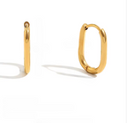 U Shaped Hoop Earrings